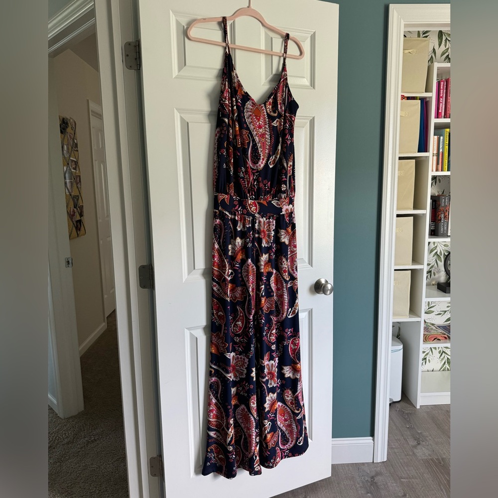 Veronica M Stretchy Paisley Jumpsuit